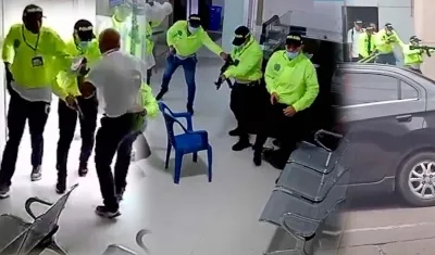 Imágenes del ataque armado.