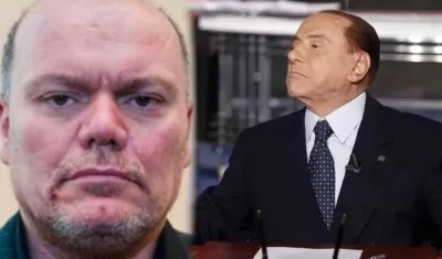 Marco Di Nunzio y Silvio Berlusconi.