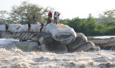 Panorama del nuevo rompimiento de 'Caregato'. 