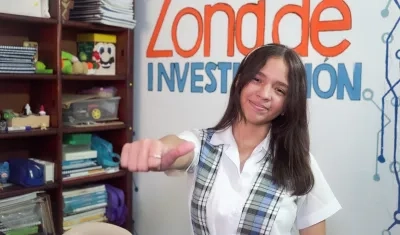 Camila Barros, la estudiante del IED Madre Marcelina.