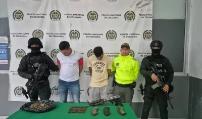 Iván Rodolfo Enrique Zambrano y Dario de Ángel Álvarez, capturados.