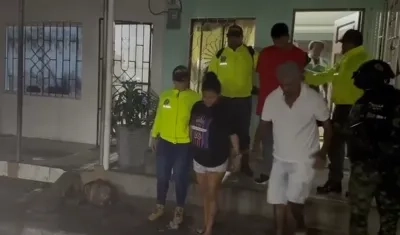 Tres de los capturados.