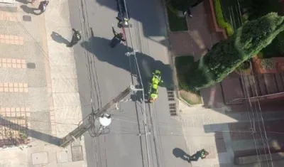 Lugar del atraco en Medellín