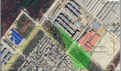 Zona donde se realizará el cierre de vías en la Urbanización Caribe Verde. 