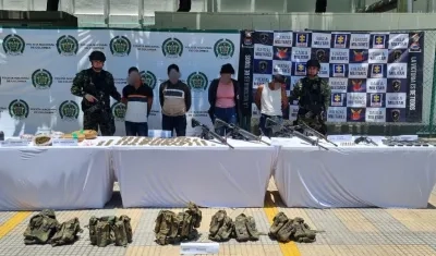 Presuntos miembros del 'Clan del Golfo'.