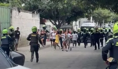 Los hechos se registraron en el barrio San Pedro Alejandrino. 