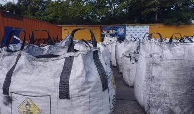 Droga incautada en cargamento de carbón el 15 de diciembre de 2023