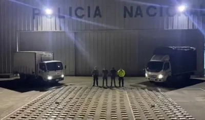 Droga incautada por la Policía. 