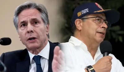 Antony Blinken y Gustavo Petro.