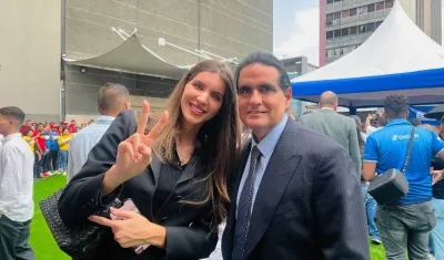 Camila Fabri y Alex Saab.