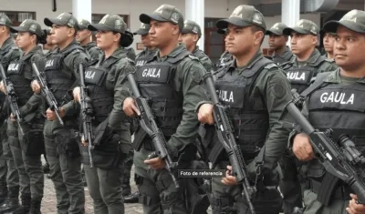 Gaula de la Policía Nacional. 