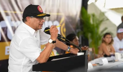 El Presidente Gustavo Petro. 