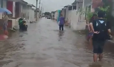 Inundación barrio Eduardo Santos.