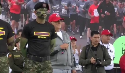 El ministro Iván Velásquez durante su intervención.