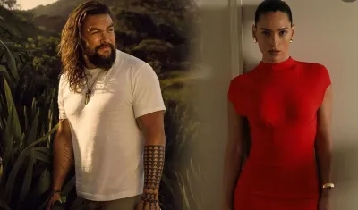 Jason Momoa y Adria Arjona.