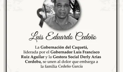 Luis Eduardo Cedeño.