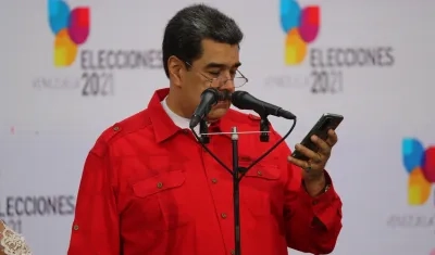 El Presidente de Venezuela , Nicolás Maduro.