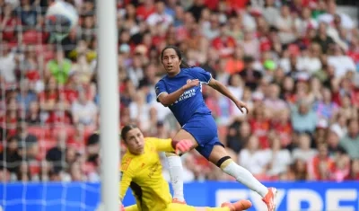 Mayra Ramírez terminó la liga con tres goles.