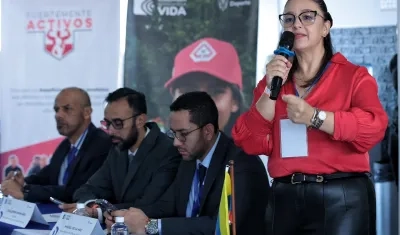 Luz Cristina López, ministra del Deporte.