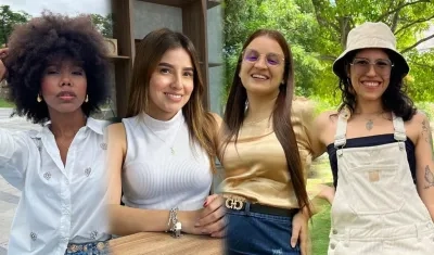 Marianella Sarmiento, Sharon Zúñiga, Michelle Rolon y María José Rodríguez.