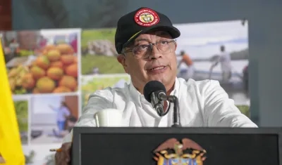 El Presidente Gustavo Petro.