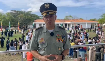 BG. Herbert Benavidez, comandante Policía Metropolitana de Barranquilla.