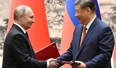 Vladimir Putin y Xi Jinping.