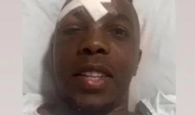 La imagen de Toloza en la clínica.