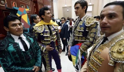 Toreros asistieron a la sesión de este martes.