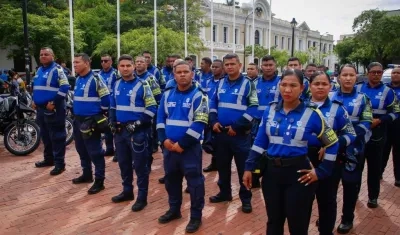 Los nuevos agentes para la Secretaría de Movilidad de Santa Marta