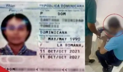 Los tramitadores habrían entregando documentación a una dominicana. 