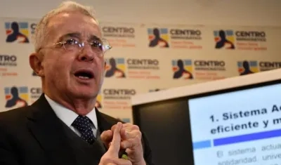 El expresidente Álvaro Uribe.