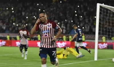 Carlos Bacca, capitán y máximo goleador de Junior en la Copa Libertadores. 