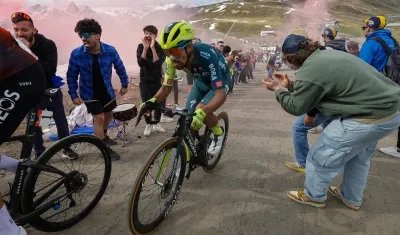 Daniel Felipe Martínez, ciclista colombiano del Bora Hansgrohe.