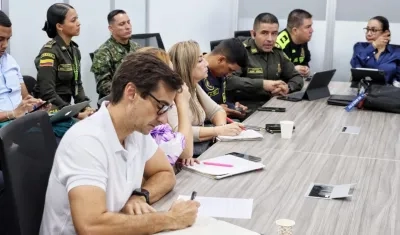 El secretario del Interior, José Antonio Luque, en el consejo de seguridad sobre el Día de la Madre