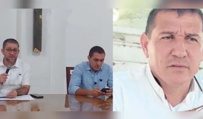 El presbítero Jesús Antonio Orozco Pabón y el abogado Diego Duque Zuluaga 