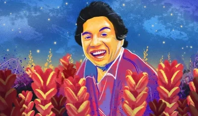 Imagen de Diomedes Díaz con la que Sony Music promociona la canción 'La guajirita'.