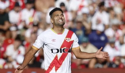 Radamel Falcao García no continuará en el Rayo Vallecano para la próxima temporada. 