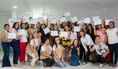 Beneficiarios del proyecto ‘Círculos de Cuidado’ de la Fundación Promigas y la Fundación Pies Descalzos