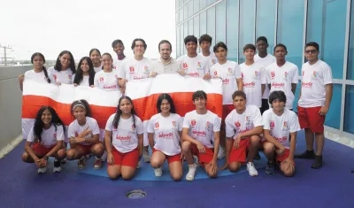 Delegación de Atlántico para la fase final nacional de los Juegos Intercolegiados. 