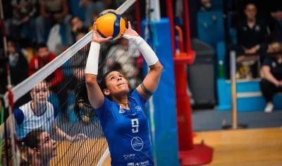 La cartagenera María Alejandra Marín, capitana de la Selección Colombia de voleibol. 