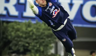 Santiago Mele, portero uruguayo del Junior. 