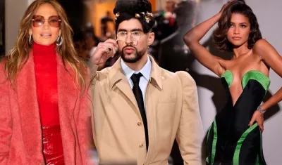 Jennifer López, Bad Bunny y Zendaya.