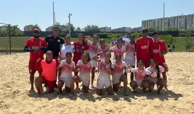 Selección Atlántico femenina de fútbol playa. 