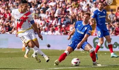 Falcao García fue inicialista en el partido de este sábado contra el Athletic.