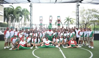Delegación de la Universidad Simón Bolívar que participó en los Juegos Ascun, en Montería. 