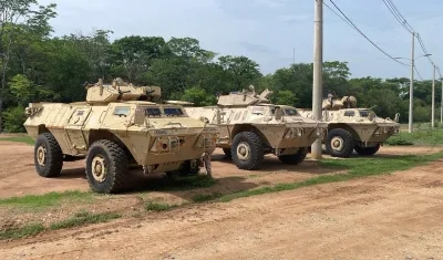 Los vehículos que patrullarán el sur de Bolívar