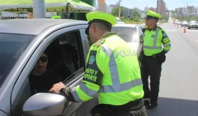 Operativos Policía Transito y Transporte. 