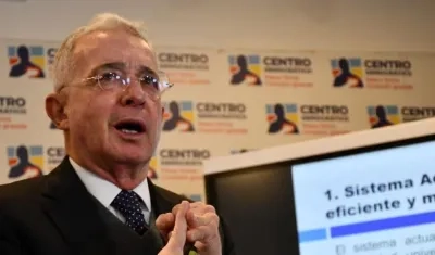 Álvaro Uribe, expresidente de Colombia.