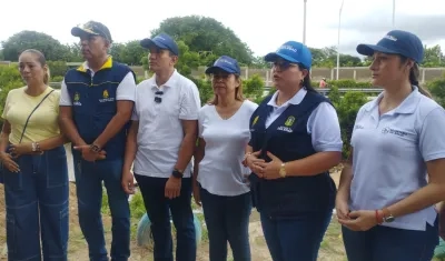 La alcaldesa de Soledad, Alcira Sandoval, lidera los operativos. 